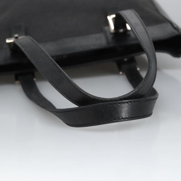 CELINE C Macadam Canvas Shoulder Bag Black - Picture 7 of 12